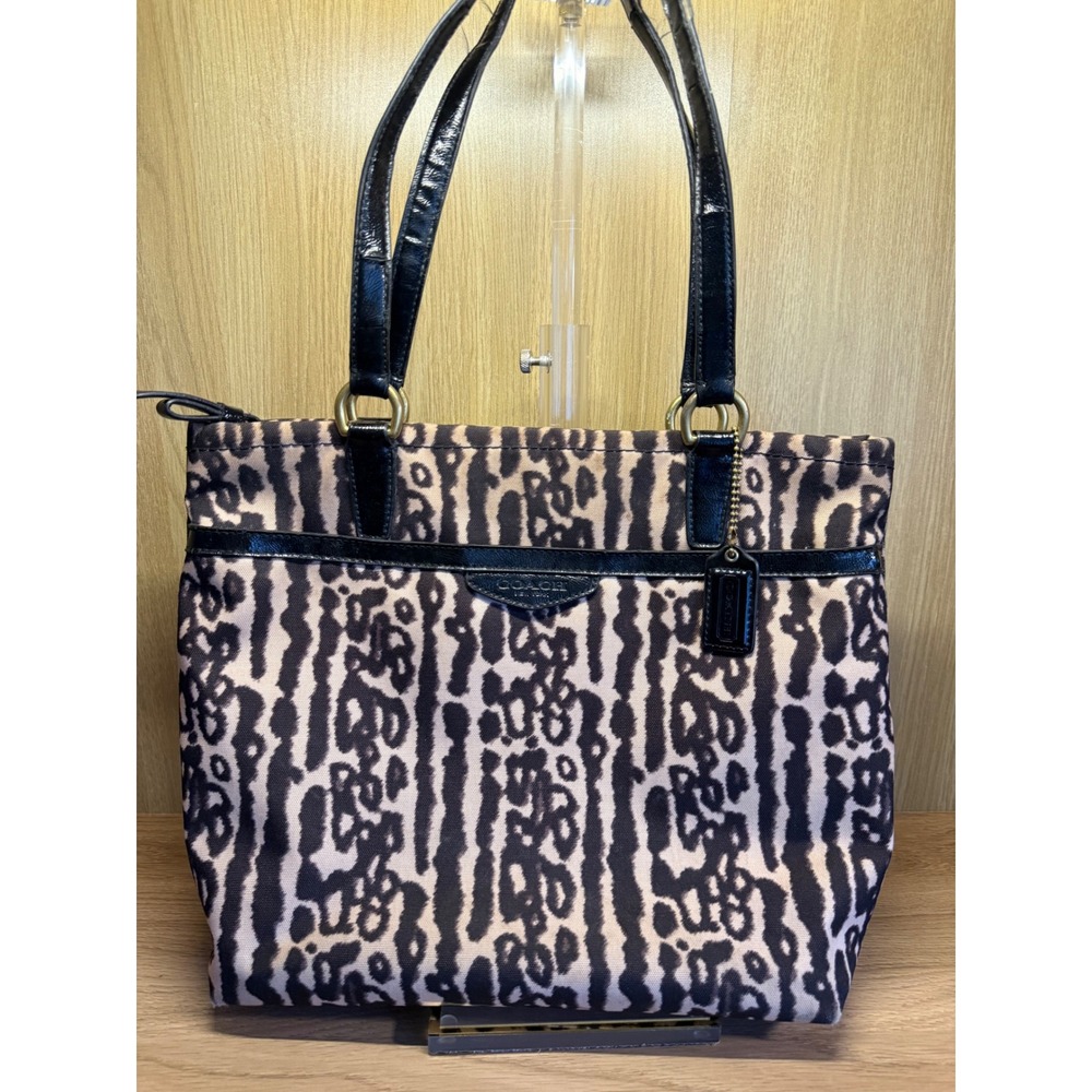 Coach Taylor Ocelot Print Tote Bag